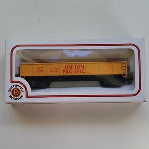 Bachmann HO Scale Union Pacific Train Car, Yellow Gondola, Original Box, Vintage